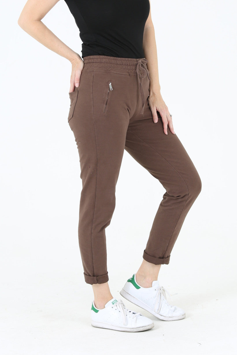 Jogger Pants - Cocoa Brown