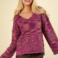 Multi Color Sweater - Pink Mix