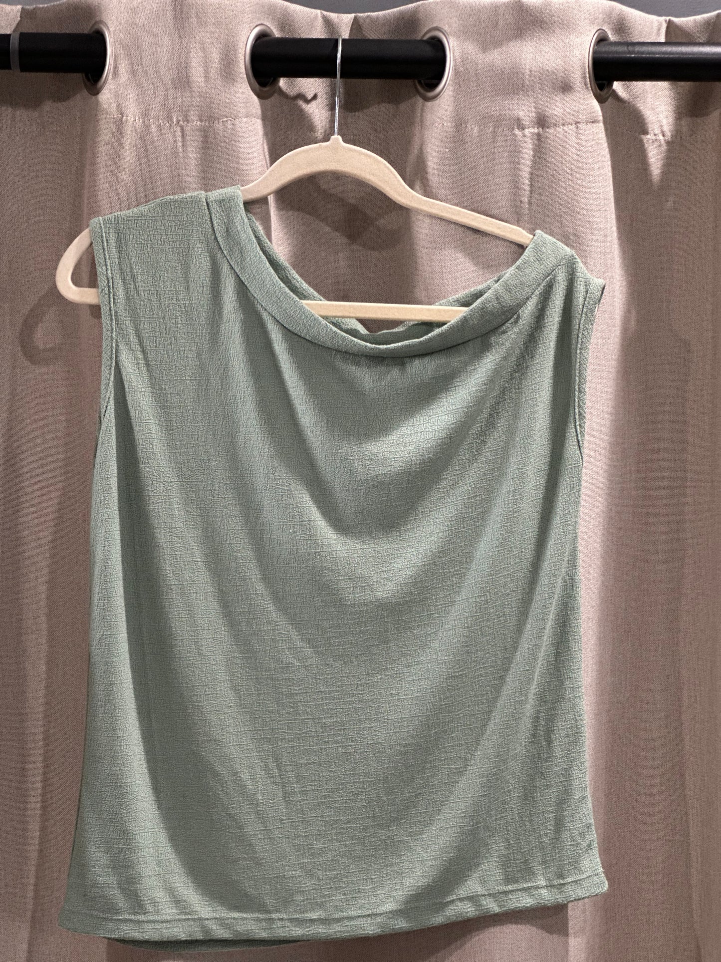 Off One Shoulder Top - Sage