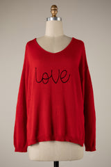 Love Sweater - Red