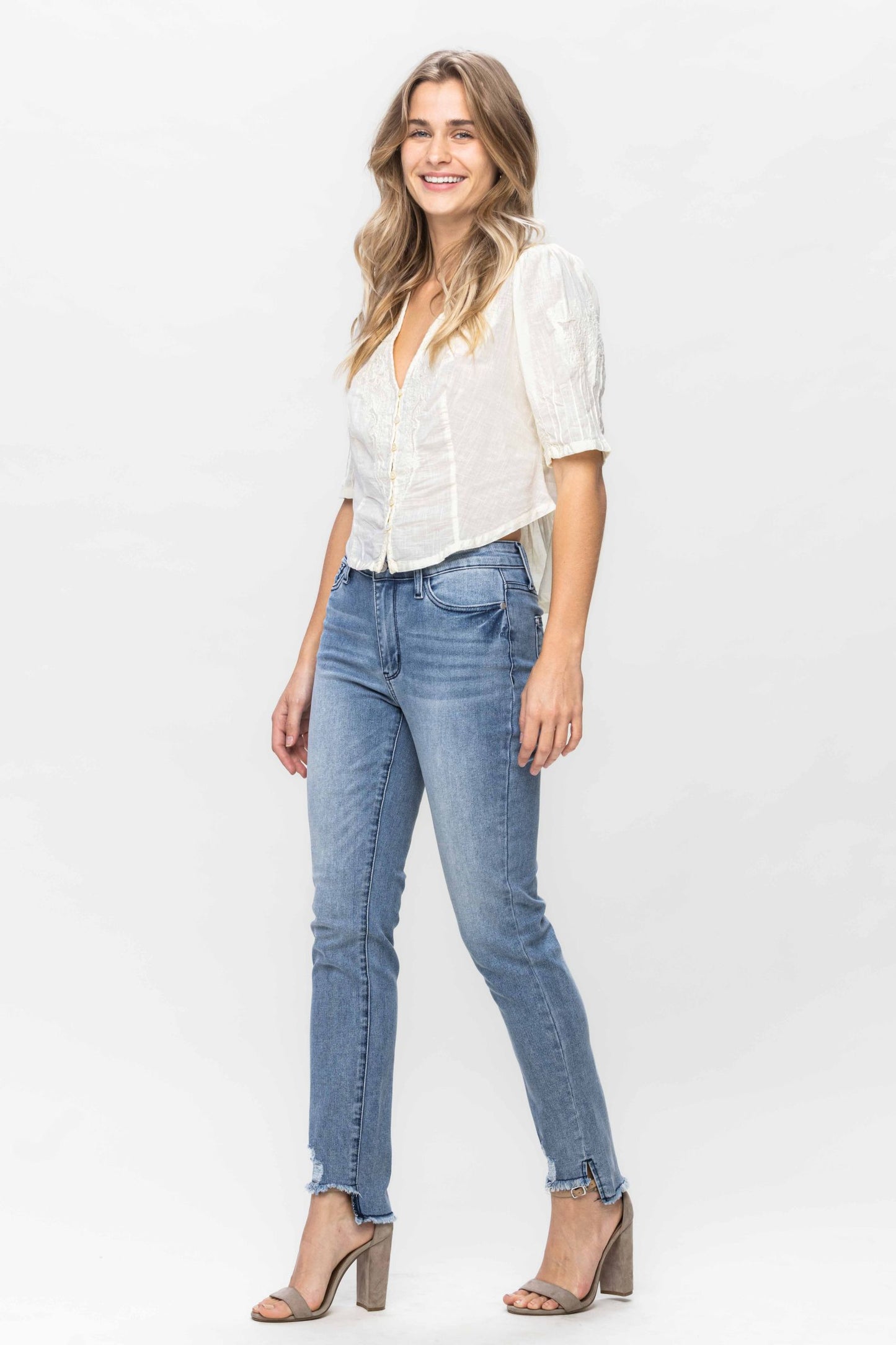 Mid Rise Cool Denim Sustainable Relaxed Fit - Medium Blue