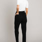 Fray Hem Detailed Cropped Pants - Black