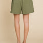 Casual Cotton Shorts - Olive