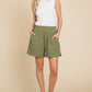 Casual Cotton Shorts - Olive