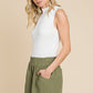 Casual Cotton Shorts - Olive