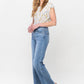 Mid Rise Vintage Wash Wide Leg Jeans - Medium