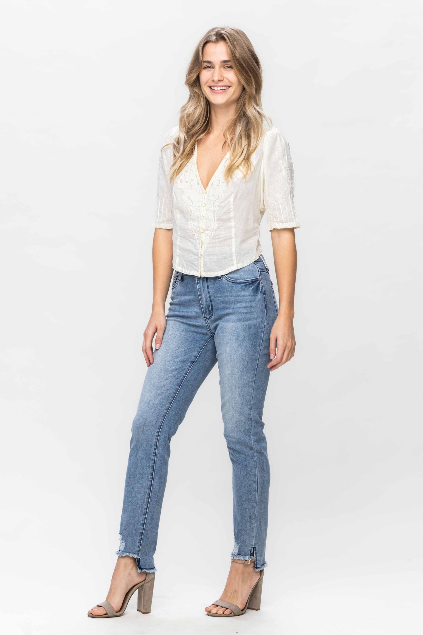 Mid Rise Cool Denim Sustainable Relaxed Fit - Medium Blue