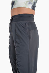 Ruched Front Active Joggers - Dark Olive