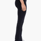 Venice Mid-Rise Leggings with Front Slits - Black