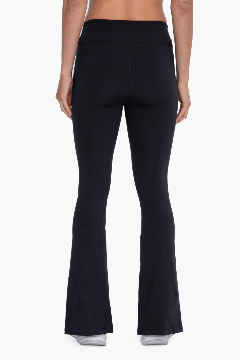 Venice Mid-Rise Leggings with Front Slits - Black