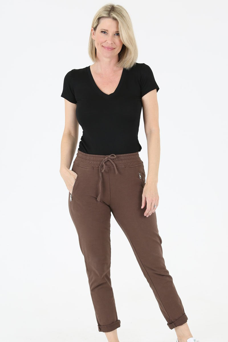 Jogger Pants - Cocoa Brown