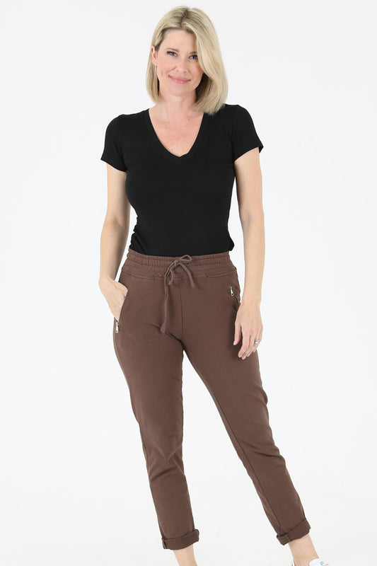 Jogger Pants - Cocoa Brown