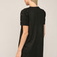 Jewel Embellished Faux Suede Shift Dress - Black  ONLY 1 S LEFT