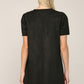 Jewel Embellished Faux Suede Shift Dress - Black  ONLY 1 S LEFT