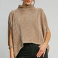 Luxe Knit Poncho Style Top - Mocha