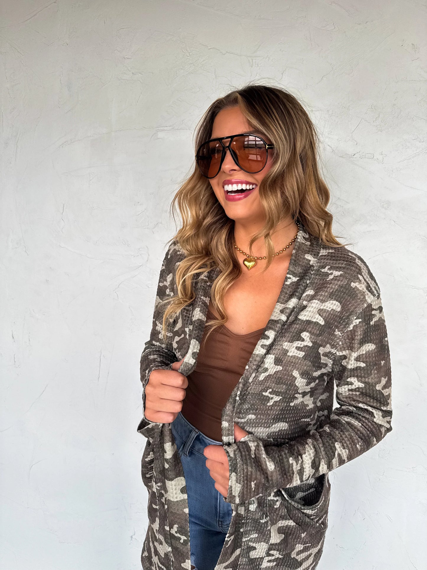 Lola Cardigan - Camo