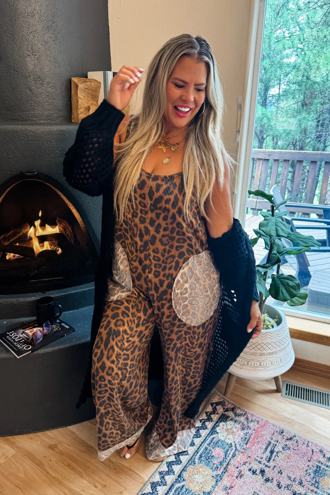 Long Length Knit Cardigan - Black