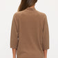 Petite Raglan Mockneck Top - Mocha