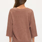 V Neck Dolman Sweater - Mocha