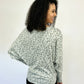 Cashmere Animal Print Dolman Top - Birch/Grey