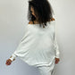 Cashmere Thermal Dolman Top - Ivory