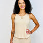 Cashmere Rib Tank - Oatmeal