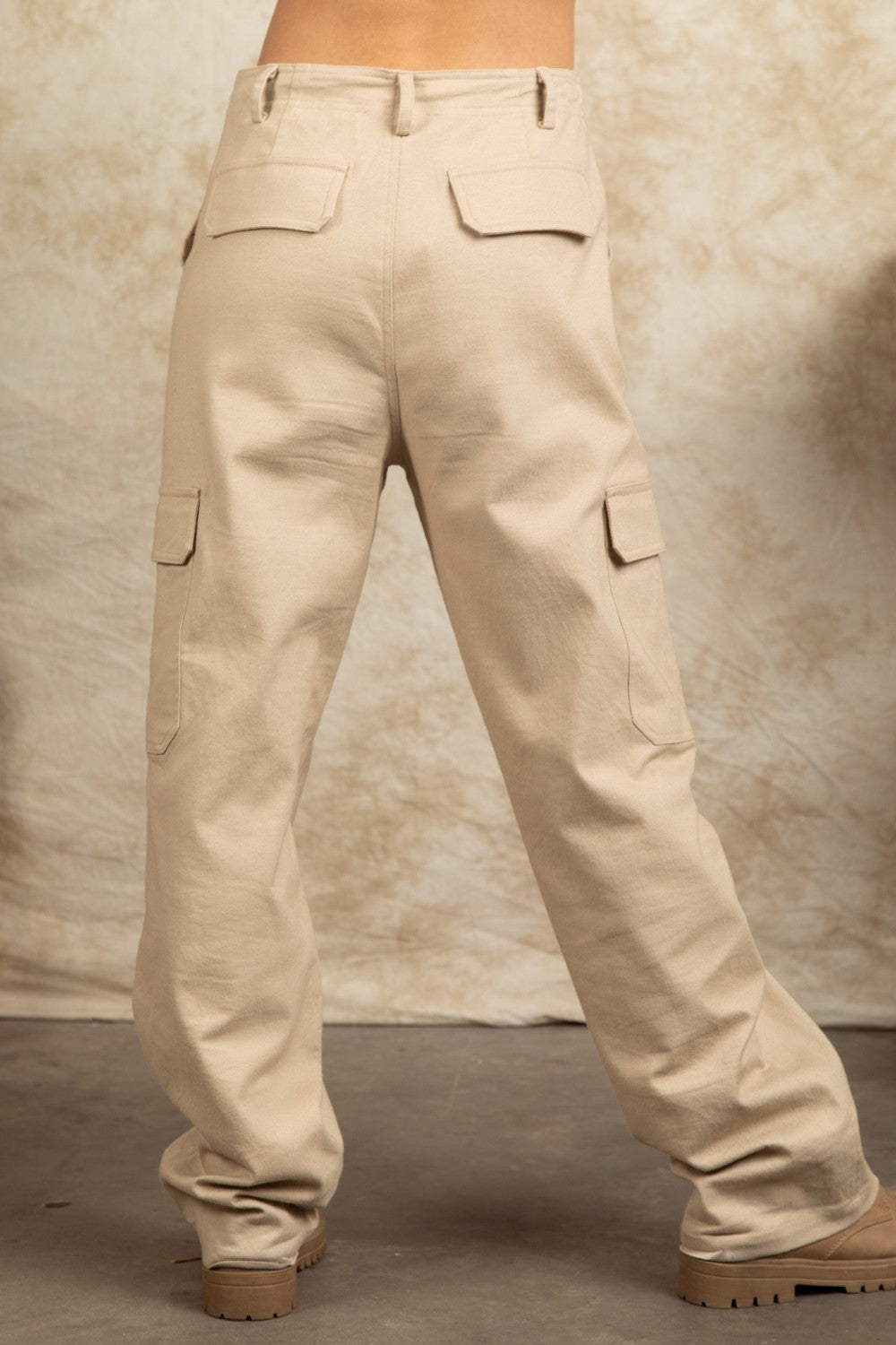 Casual Cargo Pant - Beige