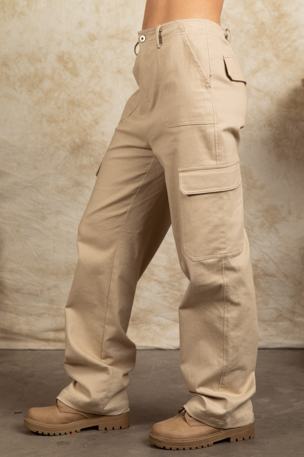 Casual Cargo Pant - Beige