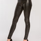 Faux Leather High Waist Legging - Black