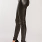 Faux Leather High Waist Legging - Black