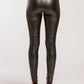 Faux Leather High Waist Legging - Black