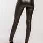 Faux Leather High Waist Legging - Black