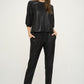 Snake Skin Embossed Faux Leather Pants - Black ONLY 1 SMALL LEFT