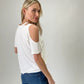 One Shoulder Cut Out Top - Ivory ONLY 1 S LEFT