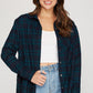 Long Sleeve Plaid Shirt - Green ONLY 1 SMALL LEFT