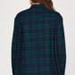 Long Sleeve Plaid Shirt - Green ONLY 1 SMALL LEFT