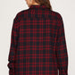 Long Sleeve Plaid Shirt - Red  ONLY S LEFT