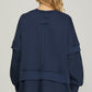 Contrast Sweatshirt - Navy