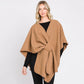 Solid Knit Cape/Poncho - O/S  6 Colors