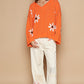 Flower Power Sweater - Orange