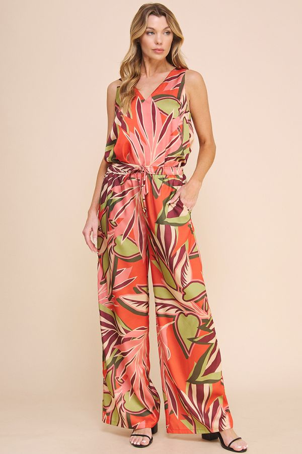 Printed Wide Leg Pant - Papaya Paradise