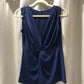 Sleeveless Twist Top - Navy ONLY 1 SMALL LEFT