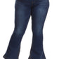 Cher Flare Plus Pull on Jeans - Dark Denim ONLY ONE 3XL LEFT