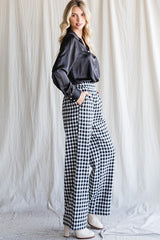 Checkered Pants - Black/White ONLY S LEFT