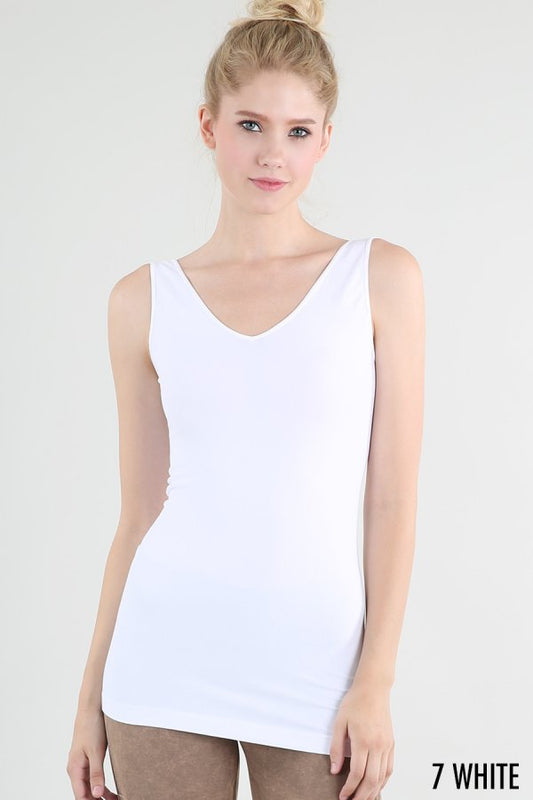 Reversible Tank Top - White