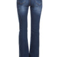 Cher Flare Pull on Jeans - Dark Denim