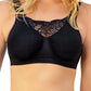 Lace Seamless Underwire Bralette - Black