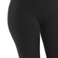 Basic Elastic Waistband Long Leggings - Black