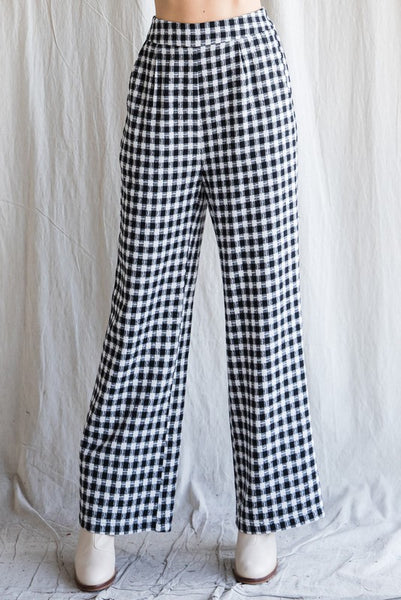 Checkered Pants - Black/White ONLY 1 S LEFT