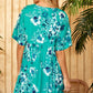 Print Dress - Teal Multi ONLY 1 SMALL LEFT